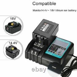 18V 5.0Ah Pour Batterie Makita LXT BL1850B BL1830B BL1815N Chargeur Li-ion