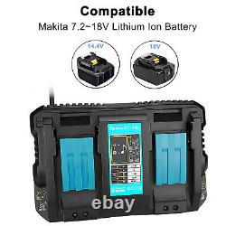 18V 5AH/6AH Pour Batterie Originale Makita Li-Ion BL1850B BL1860 BL1890 Chargeur LXT