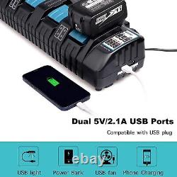 18V 5AH/6AH Pour Batterie Originale Makita Li-Ion BL1850B BL1860 BL1890 Chargeur LXT