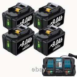 18V Pour Makita 9.0Ah Batterie Li-ion BL1860 LED BL1850 BL1830 BL1840 LXT/Chargeur