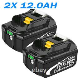 2/1X Pour Makita 18V 8.0Ah LXT Batterie Li-ion BL1830 BL1840 BL1850 BL1860 Chargeur