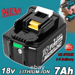 2 PACK POUR MAKITA 18V 7.0Ah BATTERIE LXT LI-ION BL1860 BL1850 BL1840 CHARGEUR