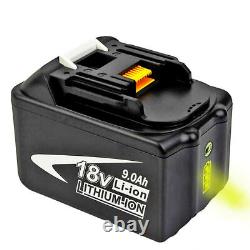 2 Pack Pour Makita Batterie Bl1850 Bl1860 Lxt 18v Li-ion 9.0ah Batterie Bl1830 Led
