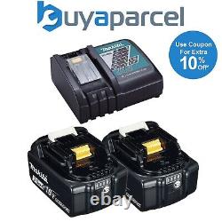 2 x Véritable batterie au lithium Makita 18V 3.0Ah LXT BL1830 + chargeur rapide DC18RC