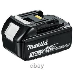 2 x Véritable batterie au lithium Makita 18V 3.0Ah LXT BL1830 + chargeur rapide DC18RC