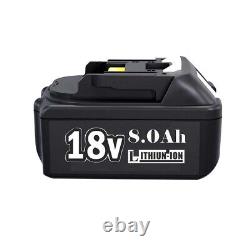 2PCS pour Batterie Makita 18V 5.0Ah 6.0Ah 8.0Ah Li-ion BL1830 BL1840 BL1850 BL1860