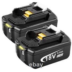 2X pour batterie Makita BL1830/1860 18V BL1850B 6.0Ah LXT Li-Ion sans fil/Chargeur