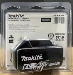 (2pack)batterie Authentique Makita Bl1860b 18v 6.0ah Lxt Li-ion Avec Indicateur