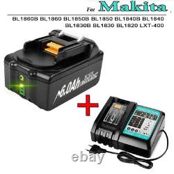 2x Batterie BL1830 18V 6.0Ah LXT Li-ion pour batterie Makita BL1860b 1850b/Chargeur