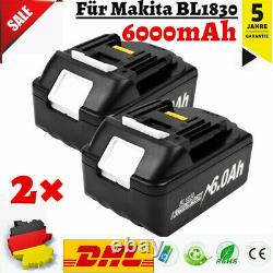 2x Für Ersatzakku Makita Bl1850 18v 6ah Lxt Li-ion Bl1860 Bl1840 Bl1830 Batterie