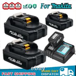 3.5ah Batterie Ou Chargeur Pour Makita 18v Lxt Li-ion Bl1830 Bl1860 Bl1850 Bl1820