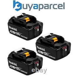 3 X Batterie Authentique Makita Bl1850 18v 5.0ah Li-ion Lxt Batterie 5ah Star Bl1850b