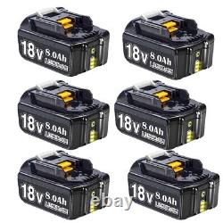 4X Batteries 6.0Ah 8.0Ah pour Batterie Makita 18V Li-Ion LXT BL1860 BL1830 BL1840