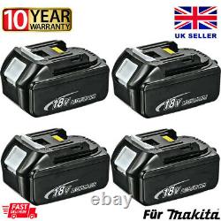 4pack Pour Makita Bl1860 Batterie Bl1850 Lxt 18v Li-ion 6.0ah Batterie Bl1830 Outol