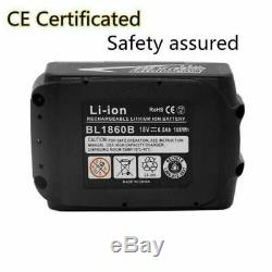 4x Bl1860b 6ah Batterie Pour Makita Bl1850b Bl1830 Bl1860 Lxt Led Li-ion Indicateur