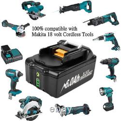 9.0Ah pour batterie Li-ion Makita 18V / Chargeur BL1850 BL1860 BL1830 BL1815 LXT400