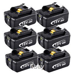 9x Pour Makita 18v Bl1860 Bl1840 5.0ah Lxt Batterie Sans Fil Li-ion Bl1830 Bl1850