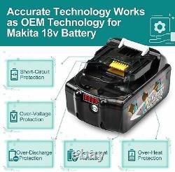 Adapté pour batterie Makita BL1860 BL1850 LXT 18V Li-ion 6.0Ah 8.0Ah BL1830