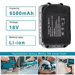 Adapté pour batterie Makita BL1860 BL1850 LXT 18V Li-ion 6.0Ah 8.0Ah BL1830