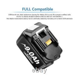 Adapté pour batterie Makita BL1860 BL1850 LXT 18V Li-ion 6.0Ah 8.0Ah BL1830