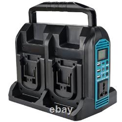 Alimentation électrique portable onduleur 4 ports adaptateur de courant pour batterie Makita 18V LXT