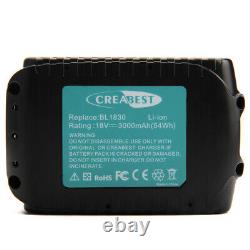 Batterie 18V pour Makita BL1830 BL1840 BL1850 BL1860 LXT400 BL1815 sans fil Li-ion