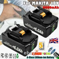 Batterie 18v 6.0ah Pour Makita Lxt Li-ion Bl1860 Bl1815 Bl1830 Outil D'alimentation Sans Fil