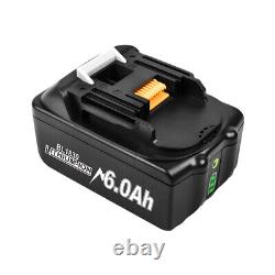 Batterie 18v 6.0ah Pour Makita Lxt Li-ion Bl1860 Bl1815 Bl1830 Outil D'alimentation Sans Fil