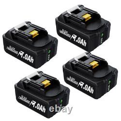 Batterie 18v 7.0ah 8.0ah Pour Makita Bl1860 Bl1840 Bl1850 Lxt400 Li-ion / Chargeur