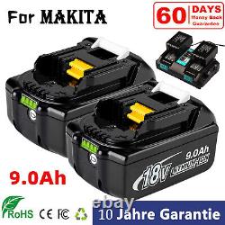 Batterie 18v 9.0ah Pour Makita Lxt Li-ion Bl1860 Bl1830 Bl1835 Cordless Power Uk A