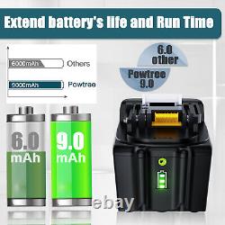 Batterie 2x 6Ah 8Ah 9Ah pour Makita 18V Li-ion LXT BL1860 BL1850 BL1830 avec chargeur