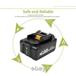 Batterie 4X 18V 6.0Ah pour outils sans fil Makita LXT Li-ion BL1860B BL1850 BL1830