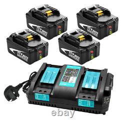 Batterie / Chargeur pour Makita 18V 5.0Ah BL1850B BL1860B BL1815N LXT DC18RD LED UK