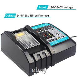 Batterie Li-ion 2pc 18v 6.0ah Pour Makita Lxt Bl1830 Bl1840 Bl1850 Bl1860+ Chargeur
