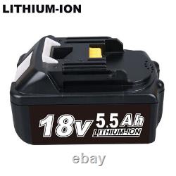 Batterie Li-ion LXT BL1860B 18V 5.5Ah améliorée pour chargeur de batterie Makita BL1830