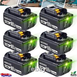 Batterie Li-ion LXT pour Makita 18V BL1860B BL1850B 8.0Ah 6Ah BL1830 et set de chargeur