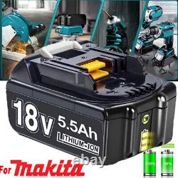 Batterie UK BL1860B 18V 6.0Ah LXT Li-ion pour batterie Makita BL1830 BL1845 Chargeur