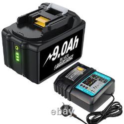 Batterie / chargeur Li-Ion 18V 9Ah 6Ah pour Makita BL1830 LXT BL1840 BL1850 BL1860