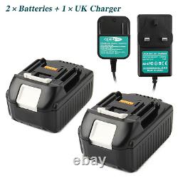 Batterie/chargeur Li-ion 2x 18v 3.0ah Pour Makita Bfs450 Bl1835 Bl1850 Lxt400 Ml185