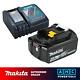 Chargeur Makita Dc18rc Lxt + 1 X Batterie Bl1850b 18v 5.0ah Li-ion Authentique Royaume-uni