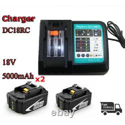 Chargeur X18v Pour Makita Bl1850 18 Volt 5.0ah Lxt Batterie Sans Fil Li-ion Bl1860