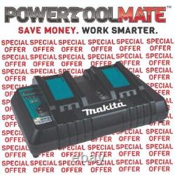 Chargeur de batterie rapide double port Makita DC18RD 7.2v-18v LXT 230v Authentique