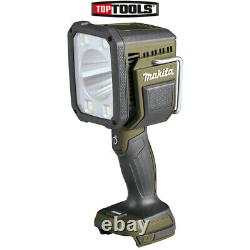 Corps de lampe de poche sans fil Makita DML812O 18V LXT au lithium-ion avec couleur vert olive