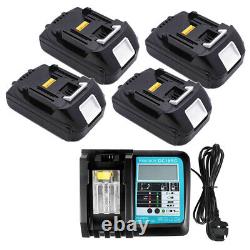 Ensemble chargeur de batterie Makita BL1860 BL1850 BL1815N LXT Li-Ion 18V 1.5Ah portable