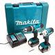 Kit Makita 18v Lxt 2 Pièces : Perceuse Combinée Et Visseuse à Choc Avec 2 Batteries 3,0 Ah Dlx2336s