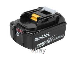 Kit d'alimentation Makita 198095-6 18V LXT avec 4 batteries de 6,0 Ah BL1860B et chargeur DC18RD