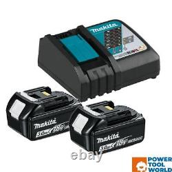 Kit de batterie et chargeur Makita 18v LXT 3Ah incluant 2x 3.0Ah Batts & chargeur DC18RC