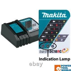 Kit de batterie et chargeur Makita 18v LXT 3Ah incluant 2x 3.0Ah Batts & chargeur DC18RC