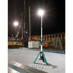 Lampe de chantier sur trépied LED Makita DML813 18v LXT avec tête pivotante et torche sans fil