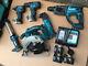 Makita 6 Pièce 18v Lxt Li-ion Combiné Ensemble Jumeau, Sds, Scie, Multi, Torche Fwo